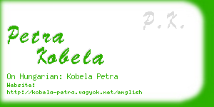 petra kobela business card